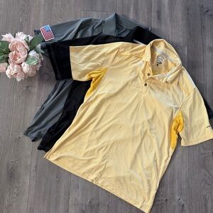 3 Men's Large Pebble Beach Pin High Golf Polos